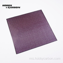 0.5mm Twill menenun Lembaran Laminate Serat Serat Karbon